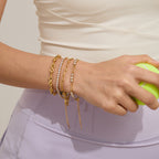 Stainless Steel Diamond Tennis Chain Women's Bracelet