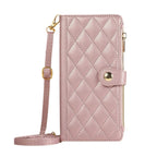 Diamond Chanel's Style Zipper Crossbody Rope iPhone Case - Viexta