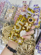 Luxury Rhinestone Diagonal Span iPhone Case - Viexta