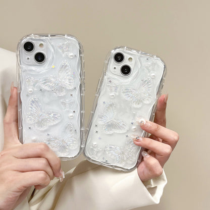 Three-dimensional Butterfly Drop-resistant Epoxy iPhone Case