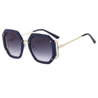 Polygon Large Frame Sunglasses - Viexta