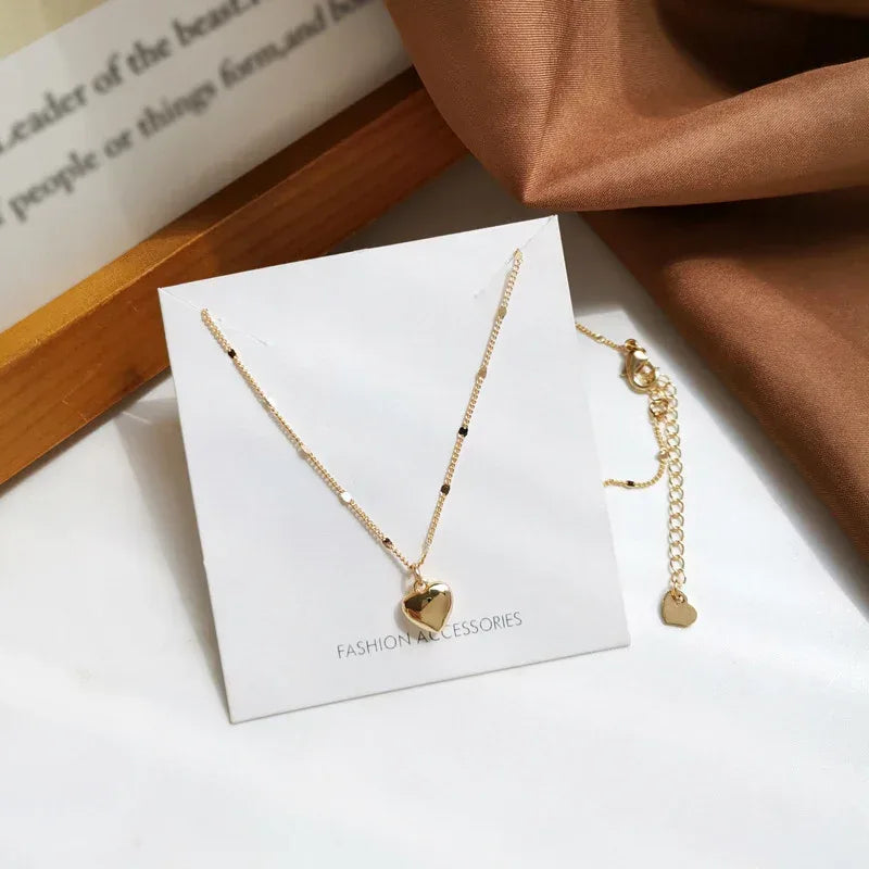 Collarbone Heart Necklace - Viexta