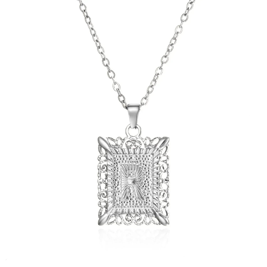 stainless-steel-initial-necklace - Viexta