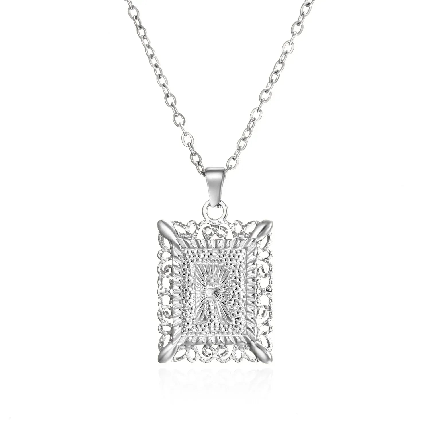 stainless-steel-initial-necklace - Viexta