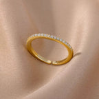 Zircon 18K Gold-plated Ring