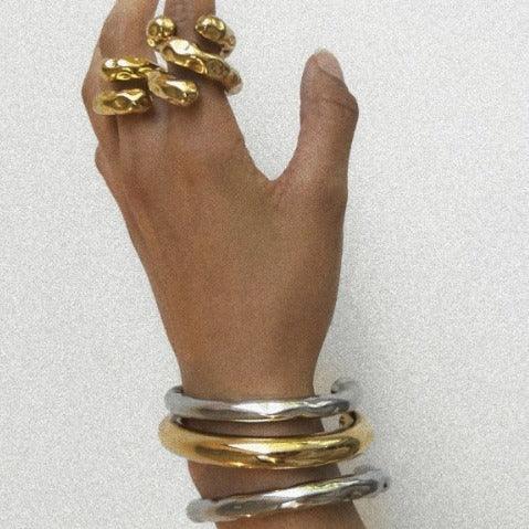 Niche Design Ornament Open-ended Bracelet - Viexta