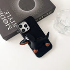 three-dimensional-leather-sausage-dog-iphone-case - Viexta