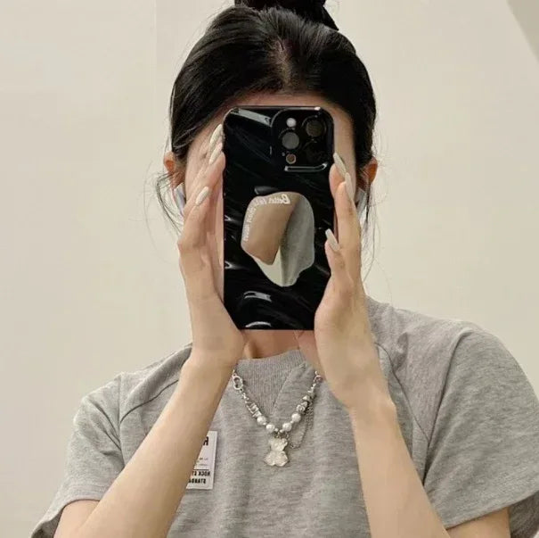 wave-pattern-geometric-mirror-huawei-case - Viexta
