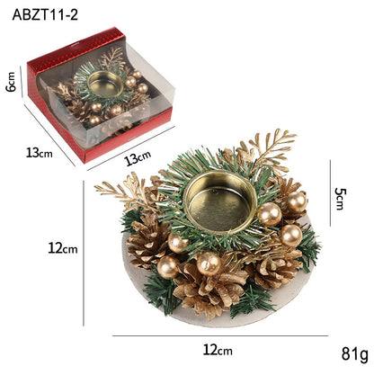 Christmas Candle Metals Candlestick