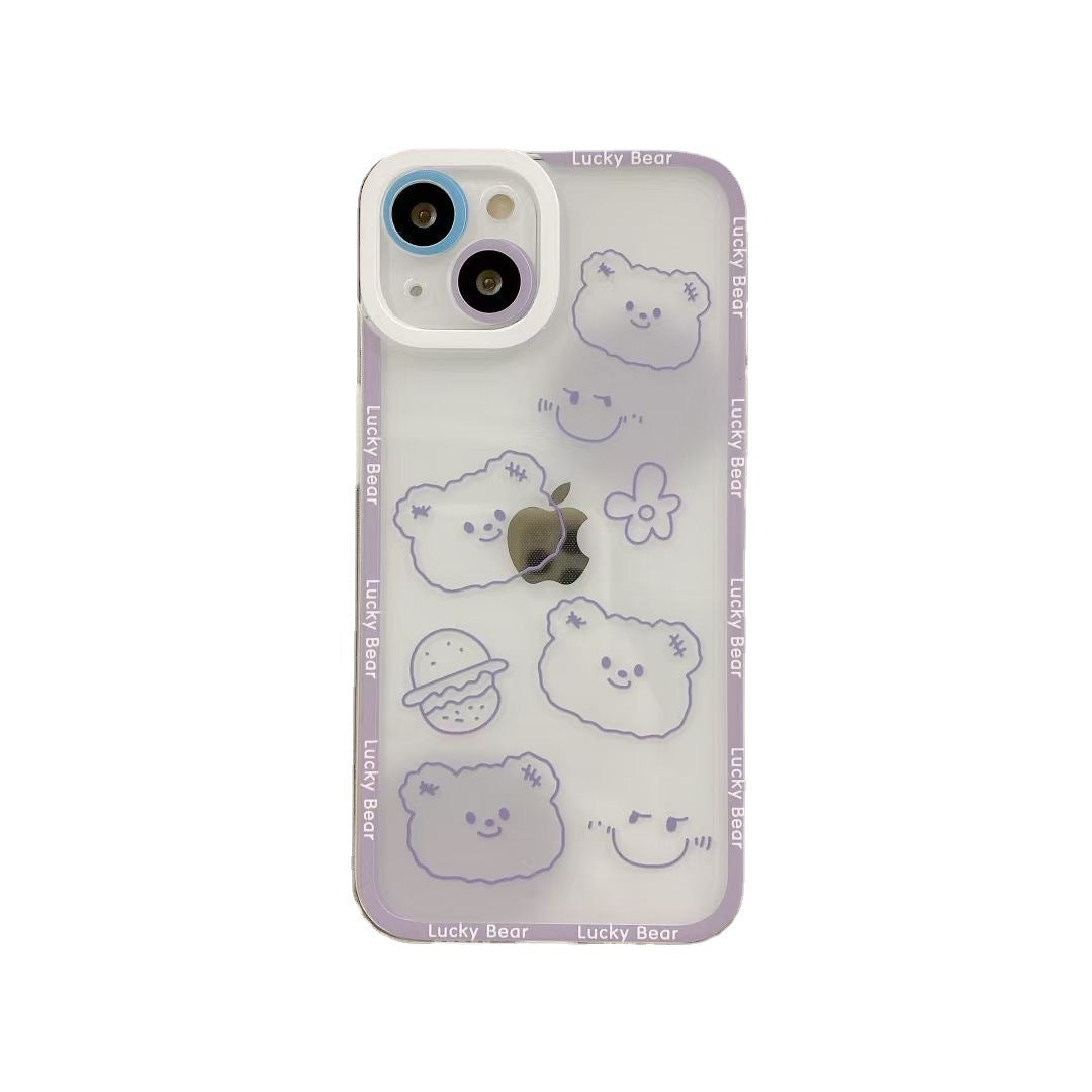 Transparent Cartoon iPhone case