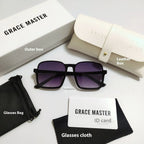 Women's Retro Square Semi-rimless Sunglasses - Viexta