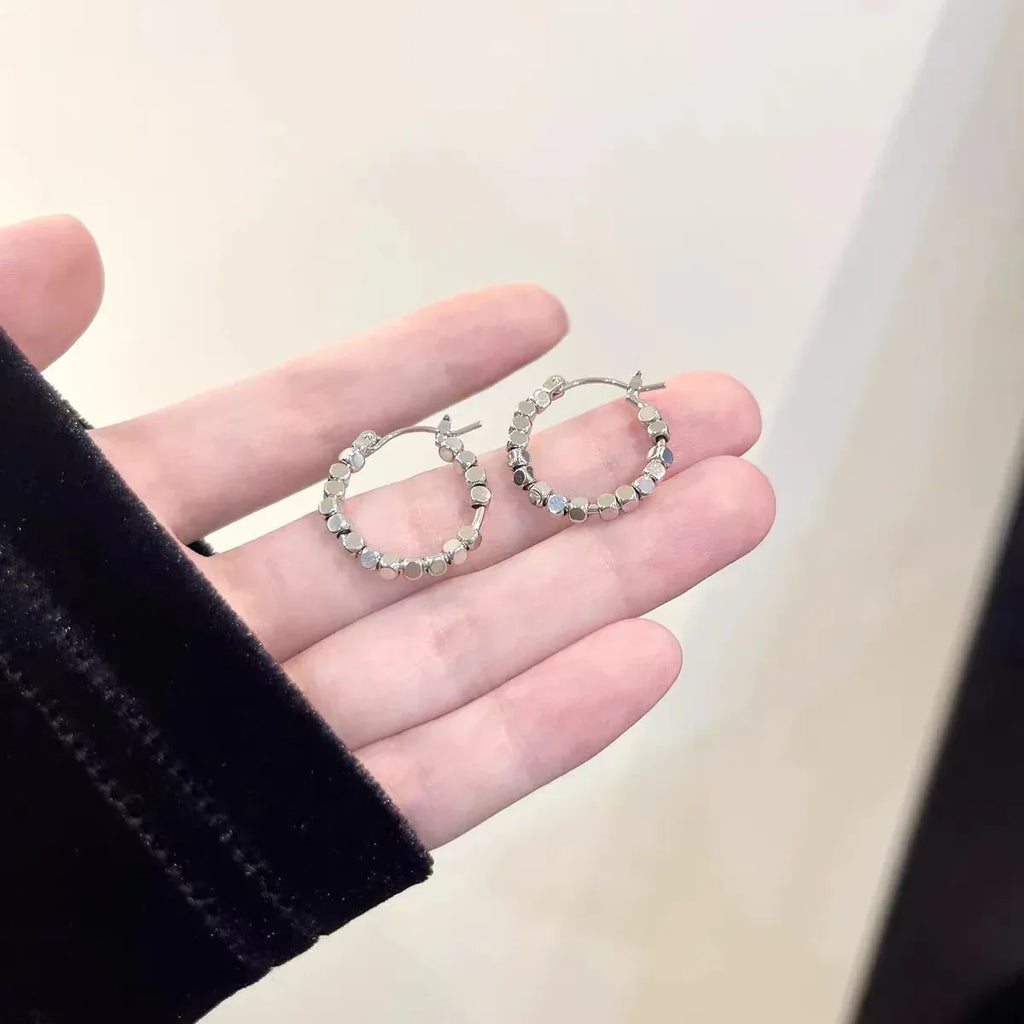 Square Balls Geometric Hoops - Viexta