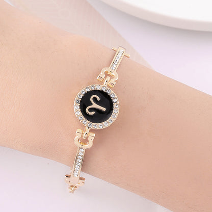 Stainless Steel 12 Constellation Bracelet