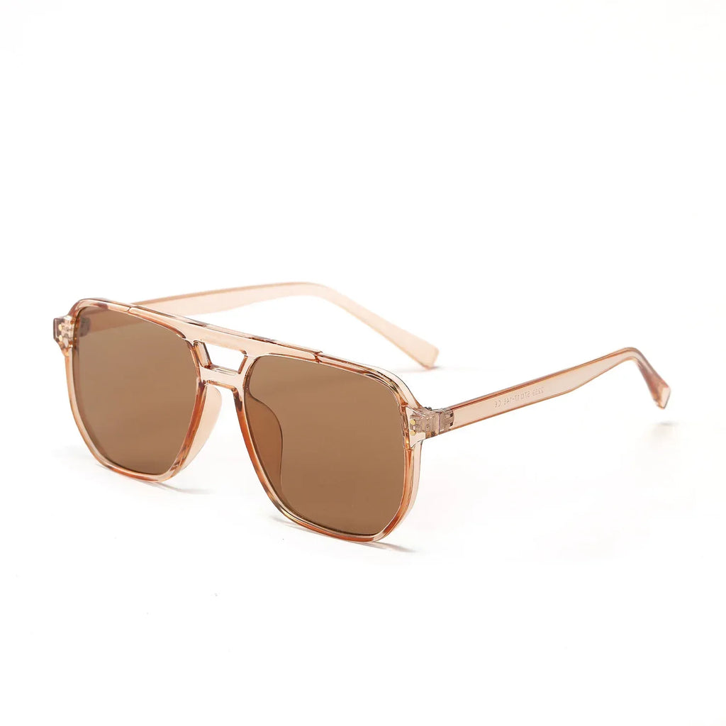square-double-beam-fashion-black-sunglasses - Viexta