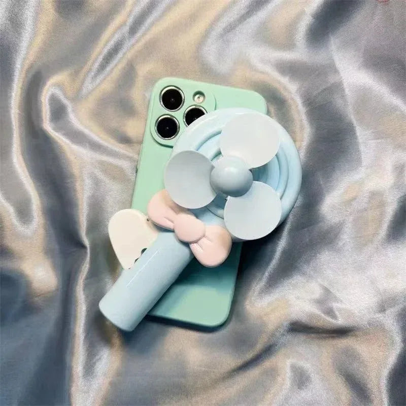 Lollipop Hand Fan Drop-resistant Soft iPhone Case - Viexta