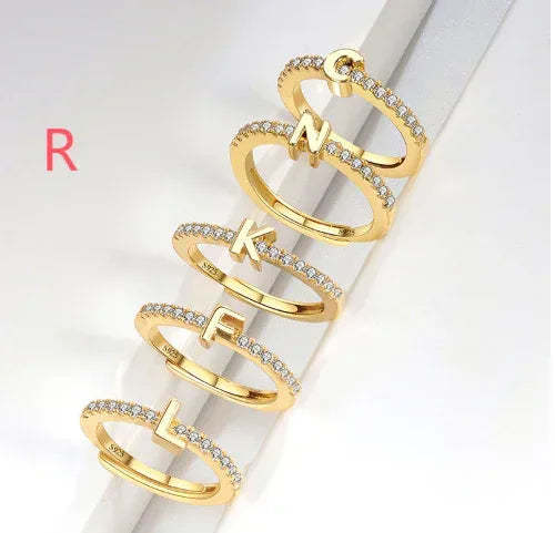 s925-sterling-silver-micro-inlaid-letters-ring - Viexta