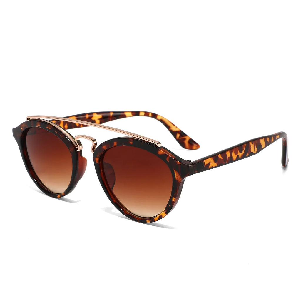 Womens Classic Narrow-Frame Dual-Beam Sunglasses - Viexta