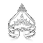 Exaggerated Layered Queen Ring - Viexta