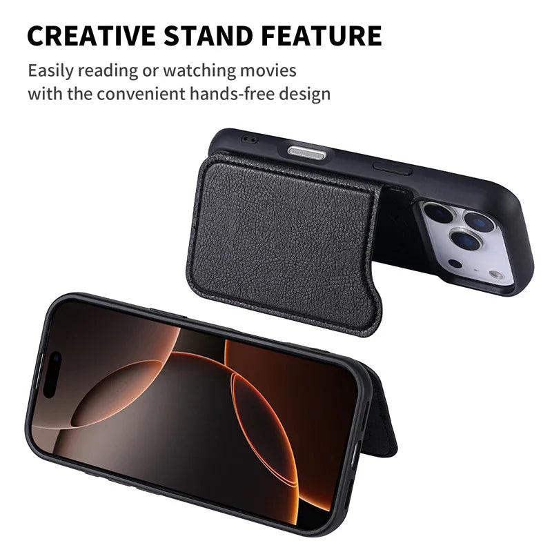 Home Magnetic Leather iPhone Case - Viexta