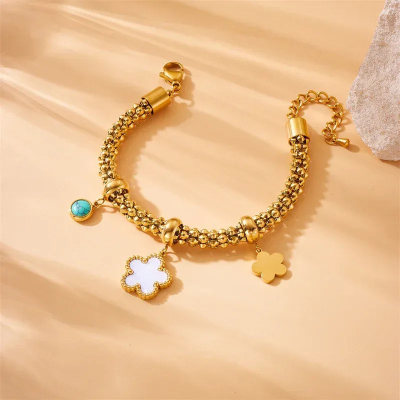 Retro Stainless Steel Star Bracelet - Viexta