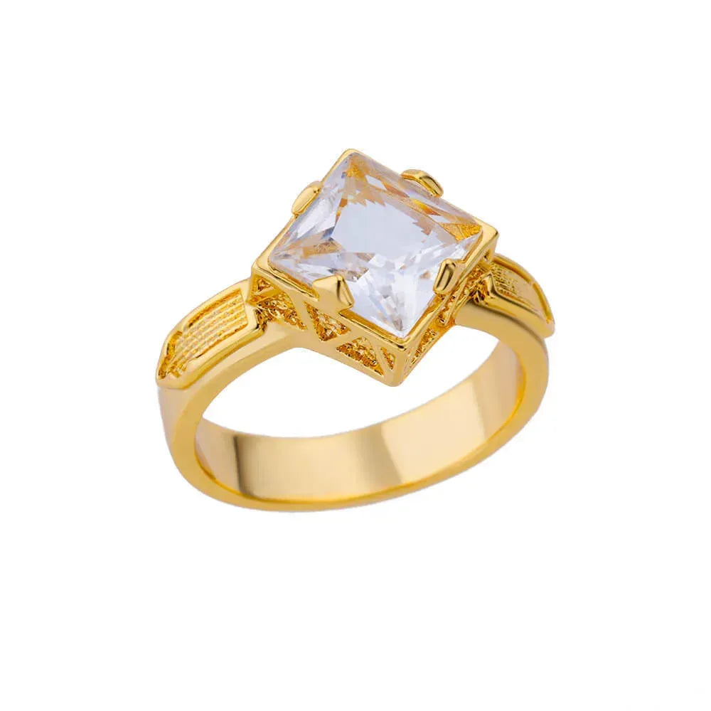 Zircon Niche Heart-shaped Ring - Viexta