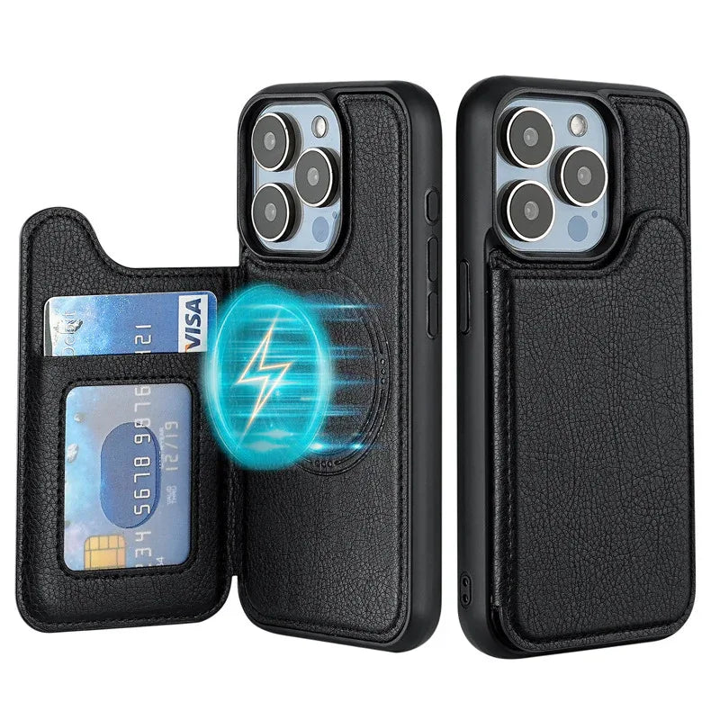 Home Magnetic Leather iPhone Case - Viexta
