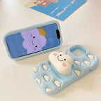 Cute 3D Cartoon Silicone iPhone Case With Cloud Design - Viexta