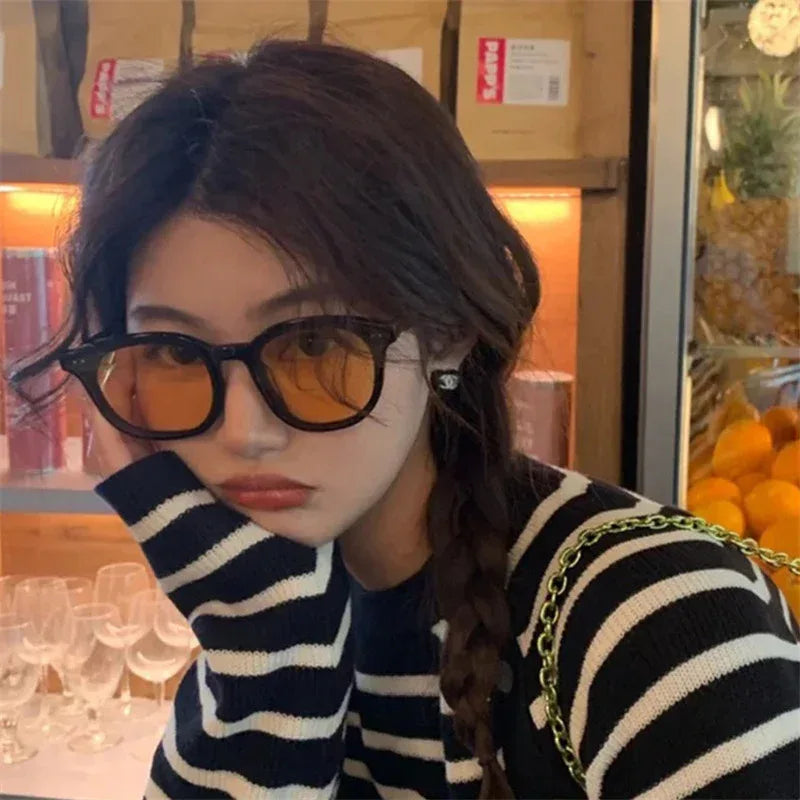 Personalized Vintage Round Frame Sunglasses - Viexta