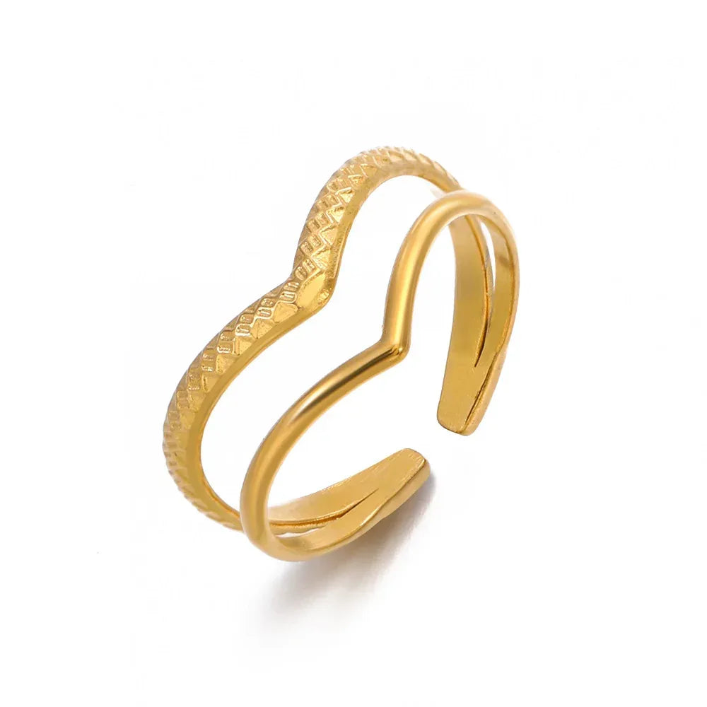 Women's Wild Adjustable V Ring - Viexta