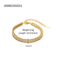 18k-gold-double-layer-white-zircon-bracelet - Viexta