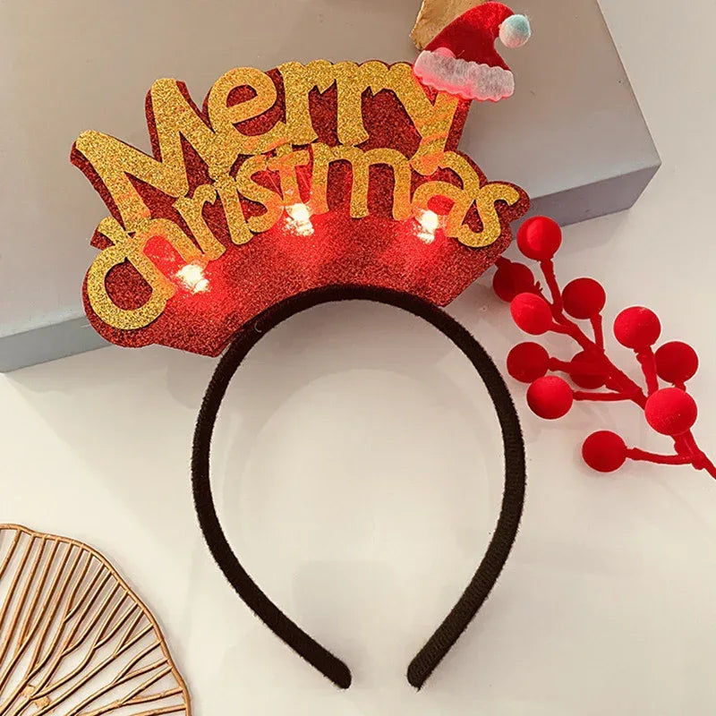 Christmas With Light Headband Snowflake - Viexta