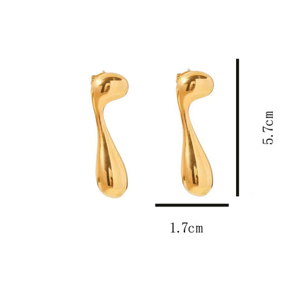 Musical Note Water Drop Ear Studs