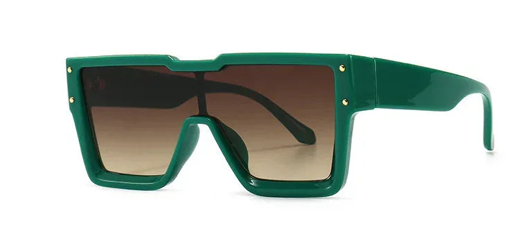 Oversized One Lens Square Sunglasses - Viexta