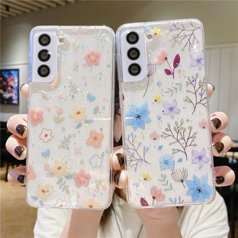 minimalist-floral-samsung-case - Viexta