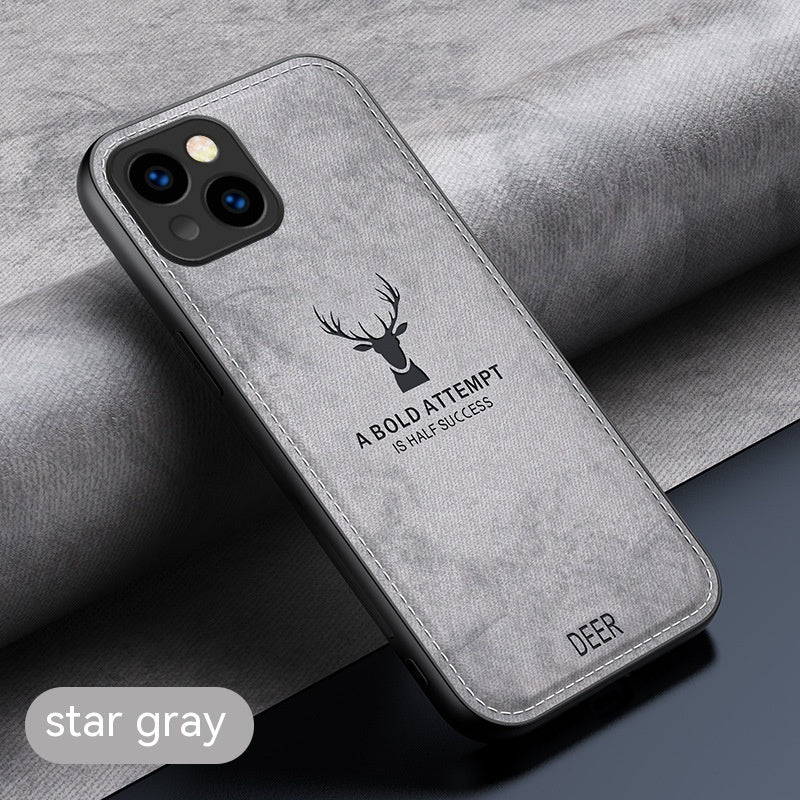 Cloth Deer Business Ultra Thin Anti Drop iPhone Cover