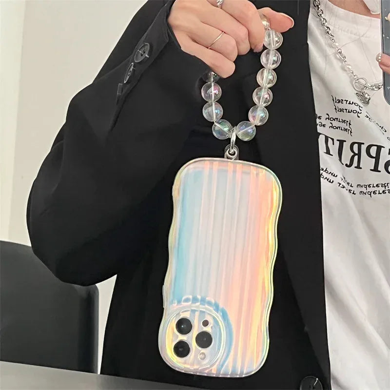 Laser Wave Silicone Phone Case For IPhone - Viexta
