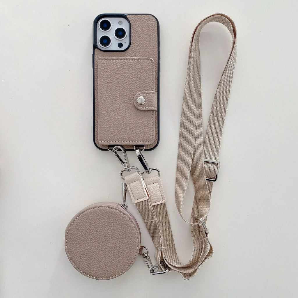 Card Holder Card Lanyard iPhone Case - Viexta