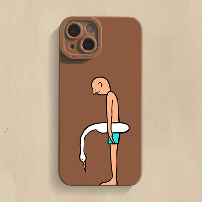 Depressed Niche Silicone iPhone Case