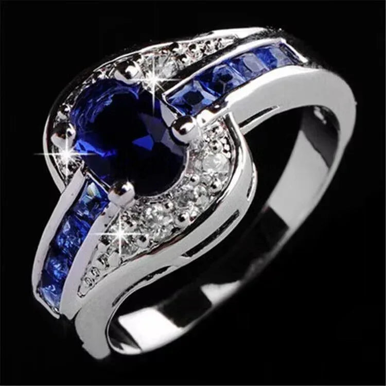 Zircon Inlaid Crystal Ring - Viexta