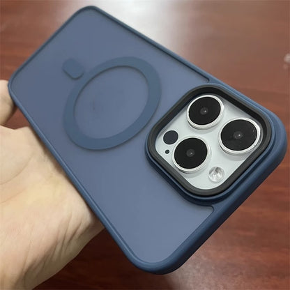 Solid Color Magnetic Frosted iPhone Case