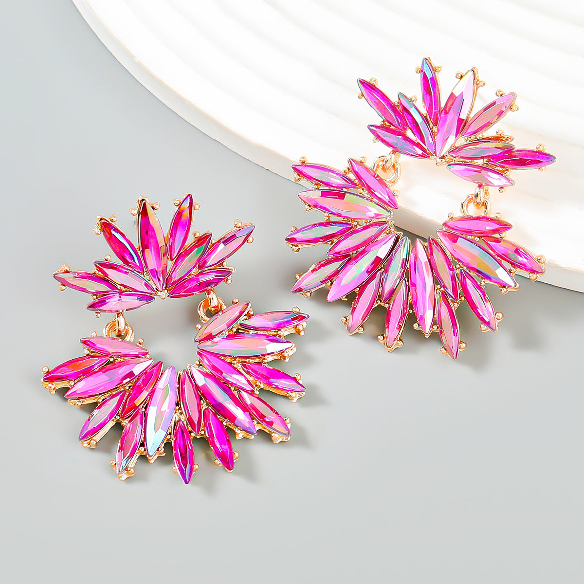 Exaggerated Flower Studs