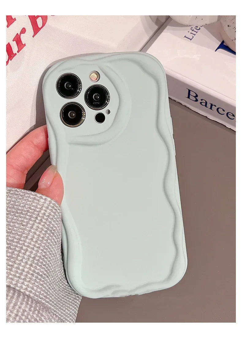 Solid Macaron Liquid Silicone Phone Case - Viexta