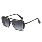 Gradient A Wire Fence Edge Retro Sunglasses - Viexta