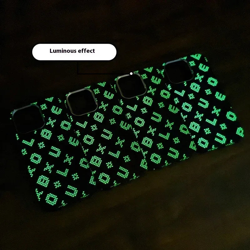 Luminous Carbon Fiber Grain Magnetic iPhone Case - Viexta