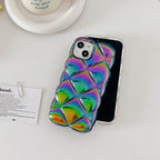 electroplated-colorful-diamond-plaid-iphone-case
