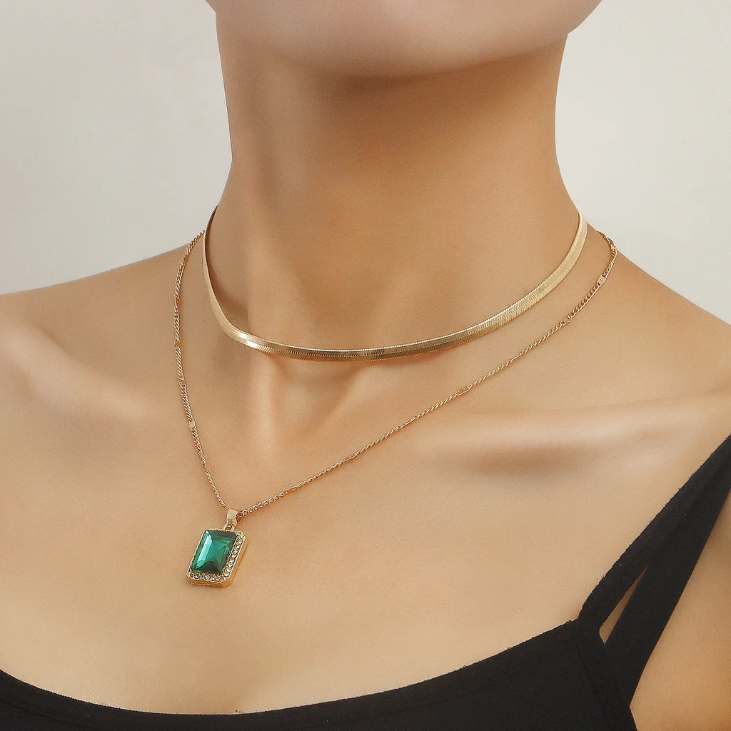 Snake Collar-Bone Double-layer Clavicle Chain - Viexta