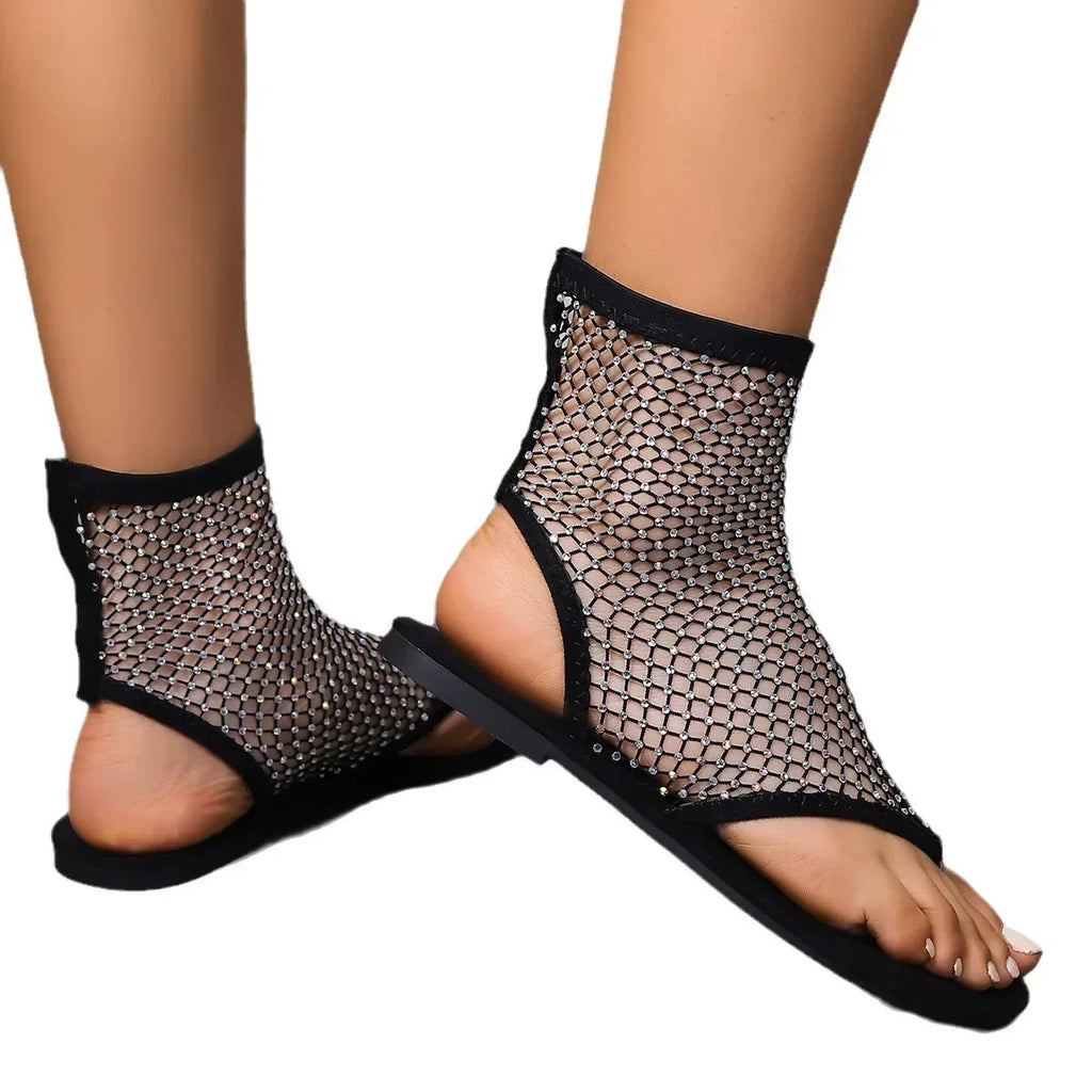 Breathable Mesh Hot Drilling Flats - Viexta