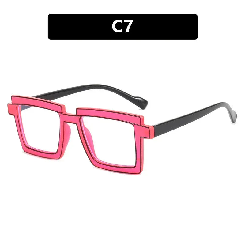 quadratic-plain-ins-square-anti-blue-ray-tr90-glasses - Viexta