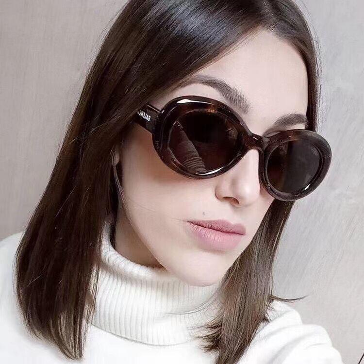 Women's Personality Oval Fashion Sunglasses - Viexta