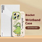 wrist-strap-bracket-silicone-drop-resistant-iphone-case - Viexta